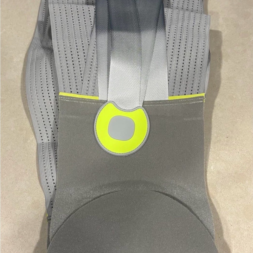 Black and Yellow back brace.